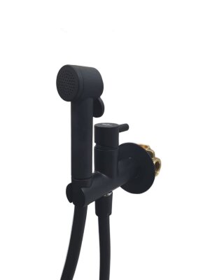 Гигиенический душ со смесителем Webert Elio EL870303560PVC, черный Гигиенический душ со смесителем Webert Elio EL870303560PVC, черный