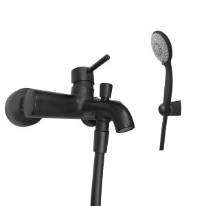 Смеситель для ванны Webert Elio EL850101560, черный Смеситель для ванны Webert Elio EL850101560, черный